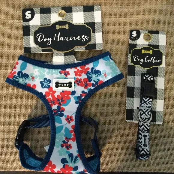 SET - SMALL DOG COLLAR & HARNESS 🦴