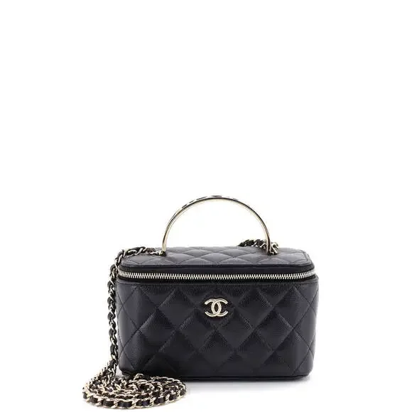 Chanel Enamel Logo Cc Top Handle Vanity #269213C41B