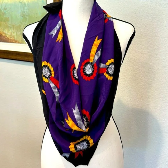 Authentic Dior semi sheer silk scarf