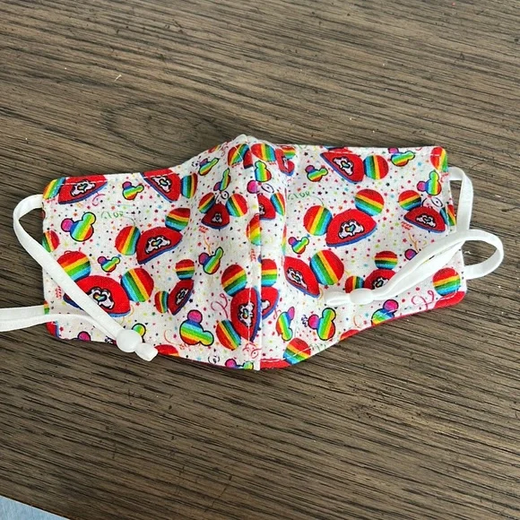 Disney rainbow pride kids face mask
