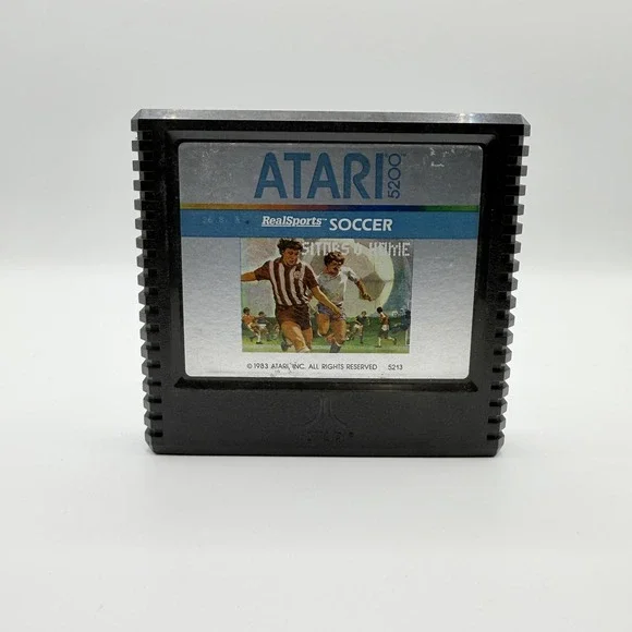 RealSports Soccer Atari 5200 Game Atari NTSC-U/C 1983 Black Cartridge Only