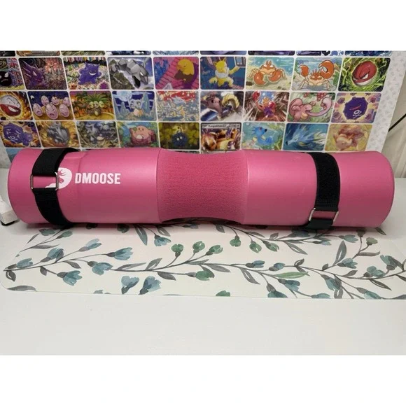 DMoose Pink Barbell Squat Pad Foam Neck Shoulder Pad‎ Gym Fitness 4x17
