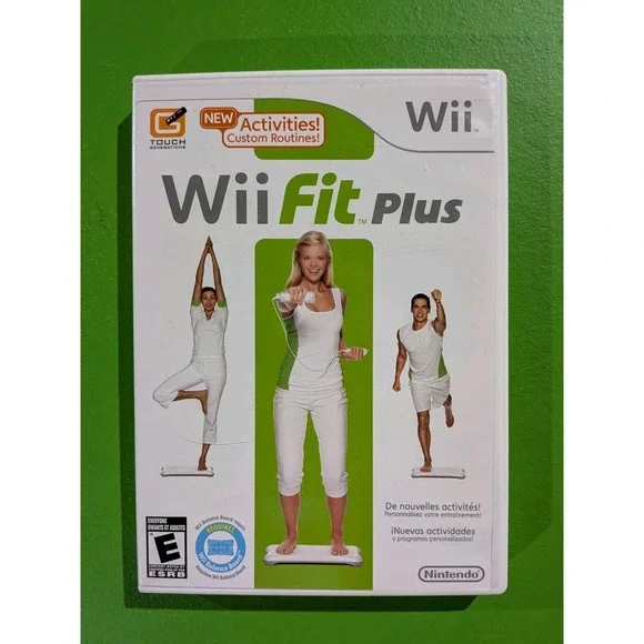 Wii Fit Plus (Nintendo Wii, 2009) Complete Video Game CIB Workout Active Fun