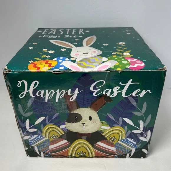 Happy Easter‎ Eggs Set 200 pcs Colorful Plastic Eggs Easter Basket Fillers New