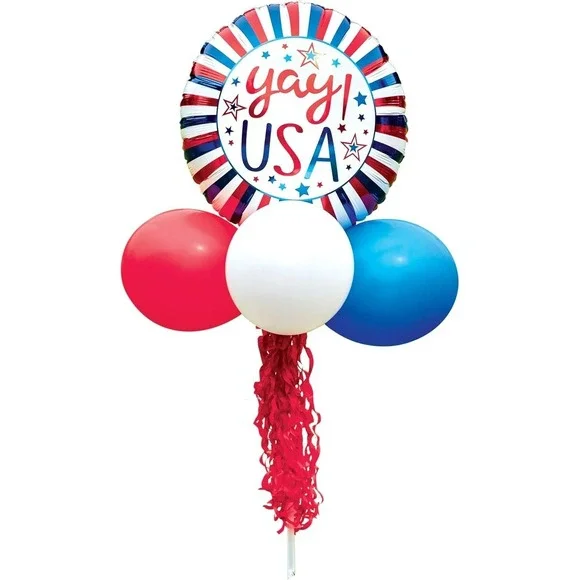 Patriotic Balloon Yard Sign Kit | 62