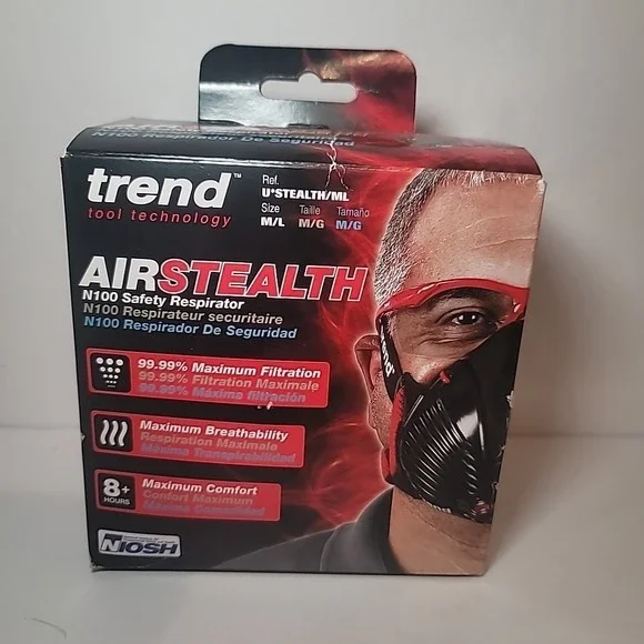 Trend AIR STEALTH N100 Niosh Safety Respirator - Small/Medium