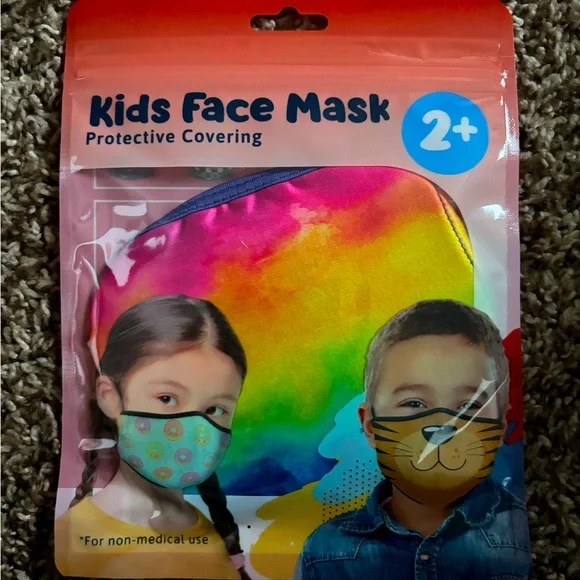 😷 Kids Tye-Dye Face Mask