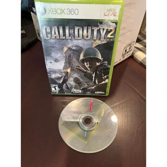 Call of Duty 2 (Xbox 360) CIB! Case, Inserts‎ & Game Have Been Well-cared For!