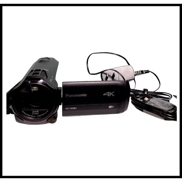 Panasonic HC-VX981K 4K HD Camcorder with 20X LEICA DICOMAR Stabilized Lens