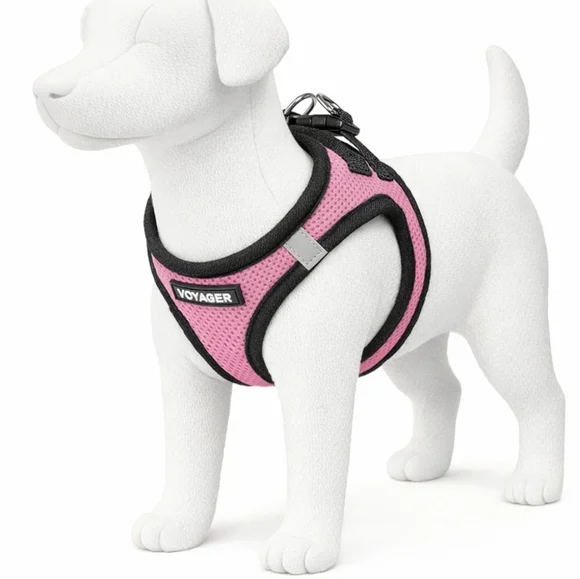 Voyager Pink Mesh Pet Harness – XXS