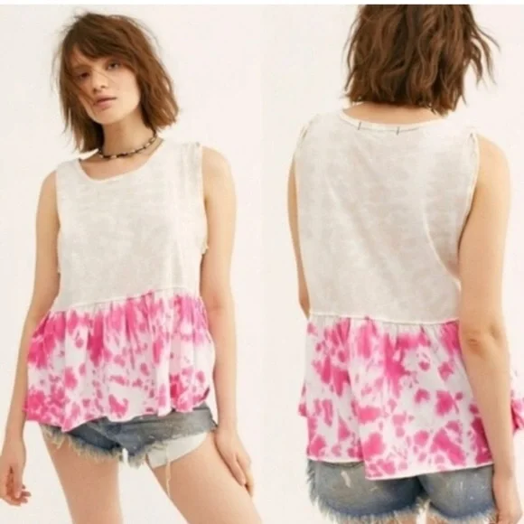 Free People We the Free Tie Dye Anytime Size M