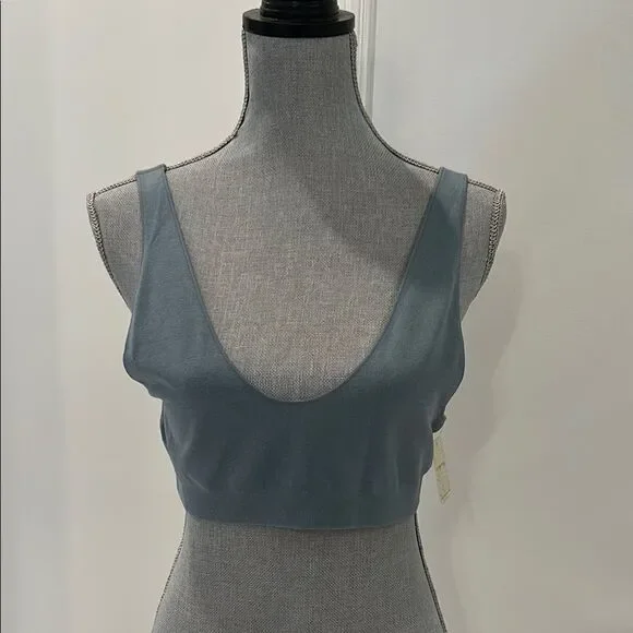 Free People Blue Crop Top