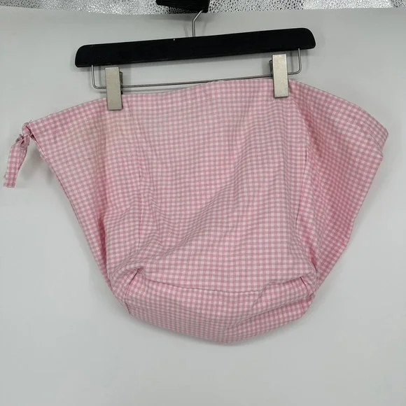 Pottery Barn Pink Gingham Fabric Storage Bag Liner‎ Nursery Large Cottagecore
