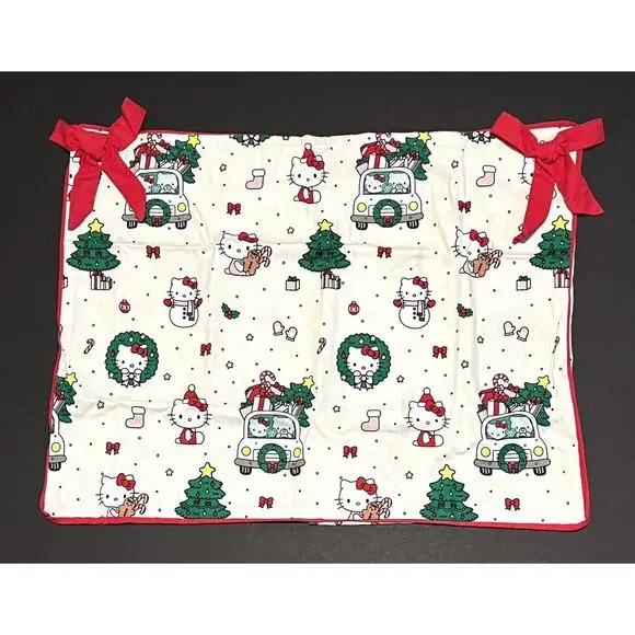 Pottery Barn Teen Hello Kitty Organic Flannel Christmas Sham STANDARD NWT