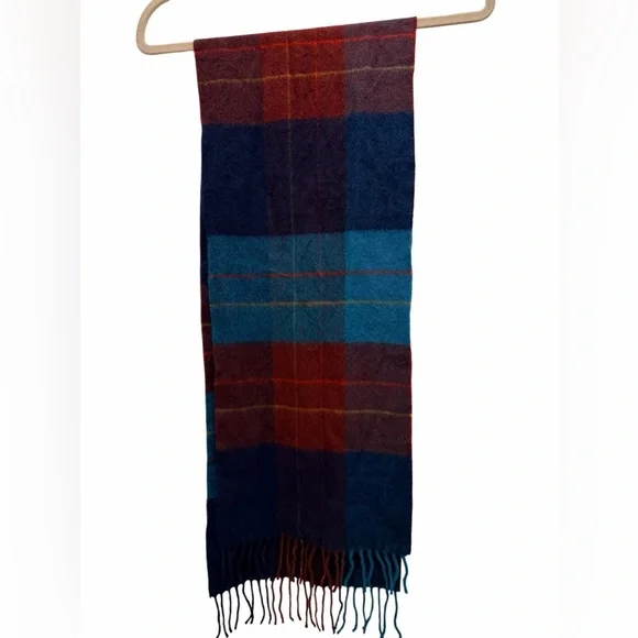 Vintage Christian Dior Monsieur Vintage Wool Plaid Scarf 80s–90s Paris New York