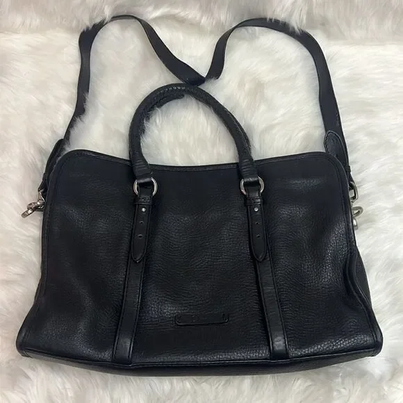 ‎Cole Haan Black Leather messenger bag B28