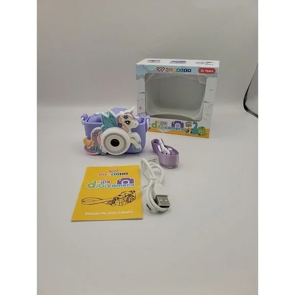 Children's Unicorn Rechargeable‎ Camera with Protective Silicone Cover