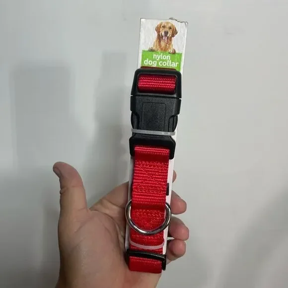 5 for $25🔥Red Nylon Large Dog Collar-‎ New
