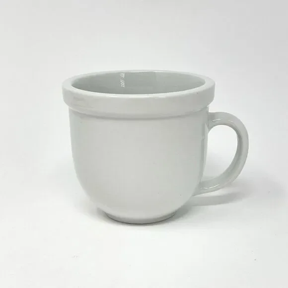 Pottery Barn Suppertime Du Jour Cafe Bistro Diner White Coffee Tea Mug Cup 10oz