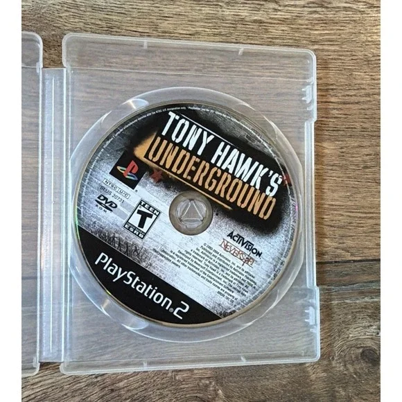 Tony Hawk's Underground (Sony PlayStation 2 PS2, 2003) Disc Only