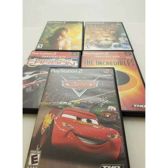 Disney Playstation 2 Bundle of 5 games including Cars, Narnia, Incredibles