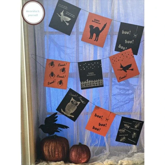 Martha Stewart Crafts Halloween Felt Garland Kit Make Your Own Project Banner‎