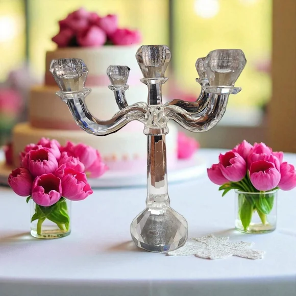 Shannon Crystal Candelabra by Godinger