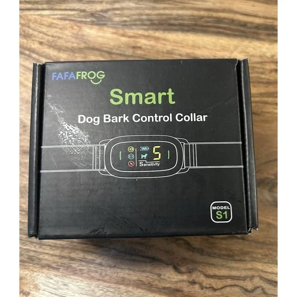 Dog Anti Barking Training Collar Smart Rechargeable Adjustable Sensitivity Black