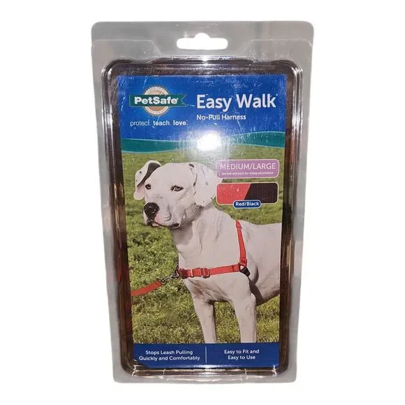 Petsafe Easy Walk No-Pull Harness Size Medium-LargeRed Black