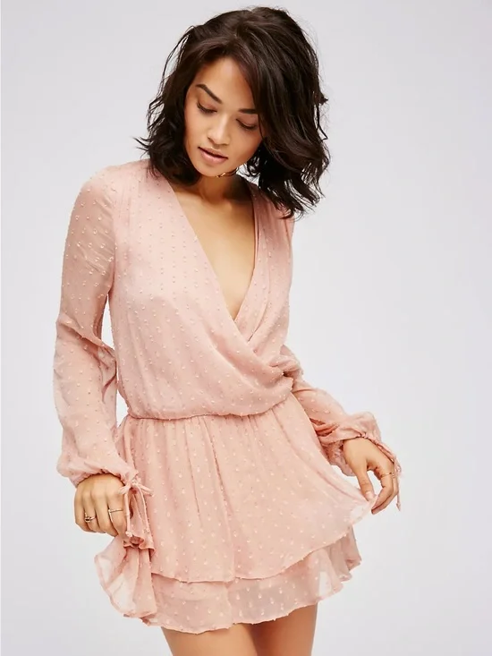 Free People Daliah Dropwaist Mini Dress