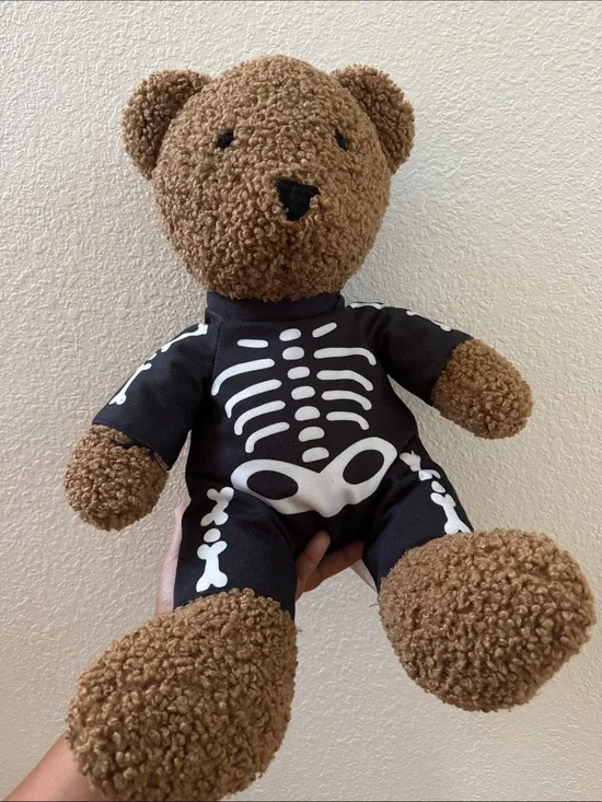Pottery Barn Theo Teddy Trick-or-Treat Pillow Shelf Plush Stuffed Bear Animal