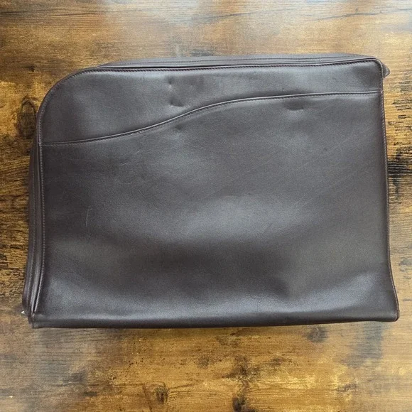 Connolly Dark Brown Soft-Grained Leather Document Pouch 15″x11″ – Compact & Luxe
