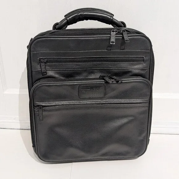 KTK South Korean High Quality Leather Framed Sturdy Briefcase Handle & Strap