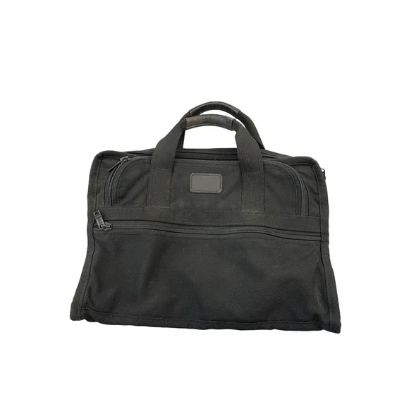 Tumi Slim Briefcase Black Ballistic Nylon Laptop Messenger Bag Made in USA I07