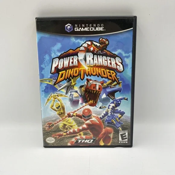 Vintage Power Rangers‎ Dino Thunder Nintendo GameCube Video Game Case Disc THQ