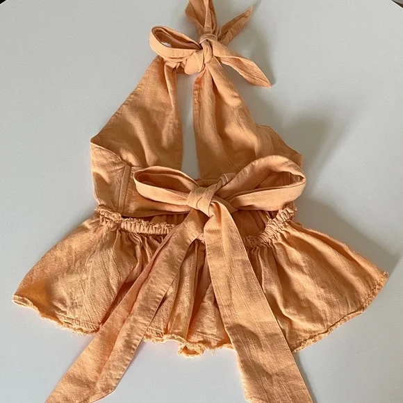 Free People Eye On You Top Open Back Halter
