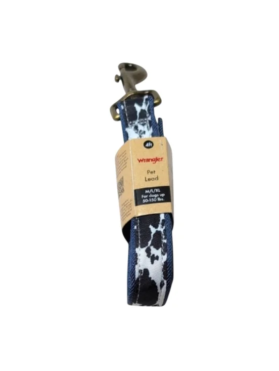 Wrangler Cow Print Dog Leash Pet Lead