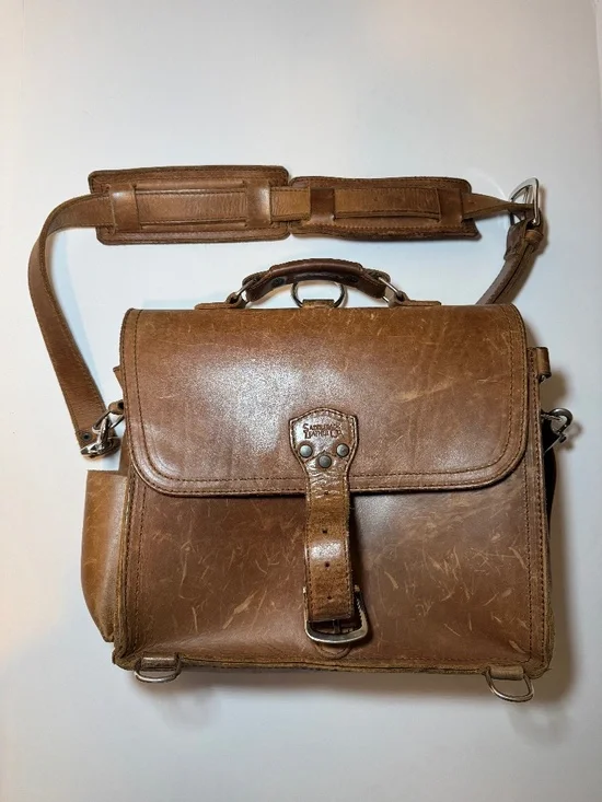 Saddleback Leather Co Briefcase Messenger Bag Brown Full Grain 14