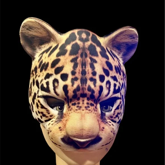 LEOPARD MASK HALLOWEEN HALF MASK UNISEX KIDS