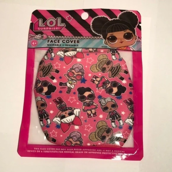 LoL Surprise Face Cover Wash and Reusable