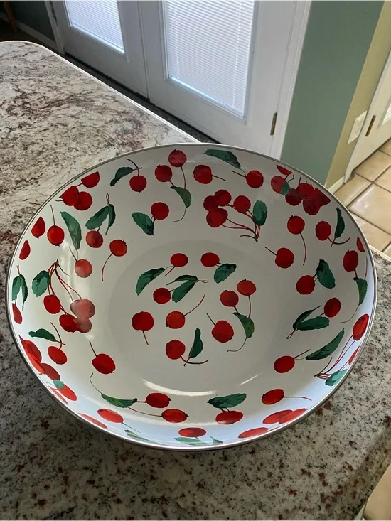 Pottery Barn Cherry Serving Bowl