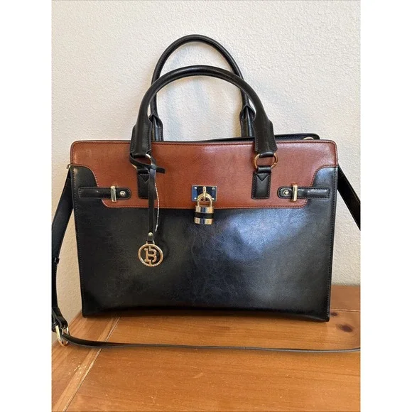 BOSTANTEN Machk Vintage Style Leather Briefcase Bag NWOT‎