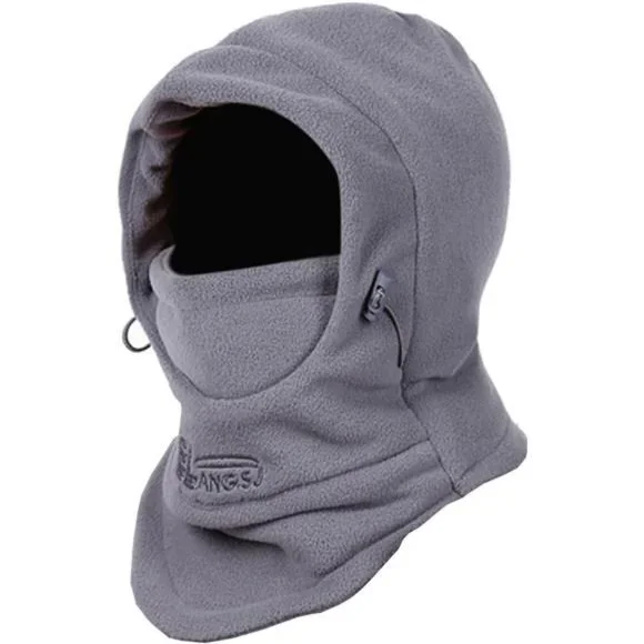 Kids Balaclava Hat Fleece Ski Face Mask Winter Cap Adjustable Double Neck Warmer