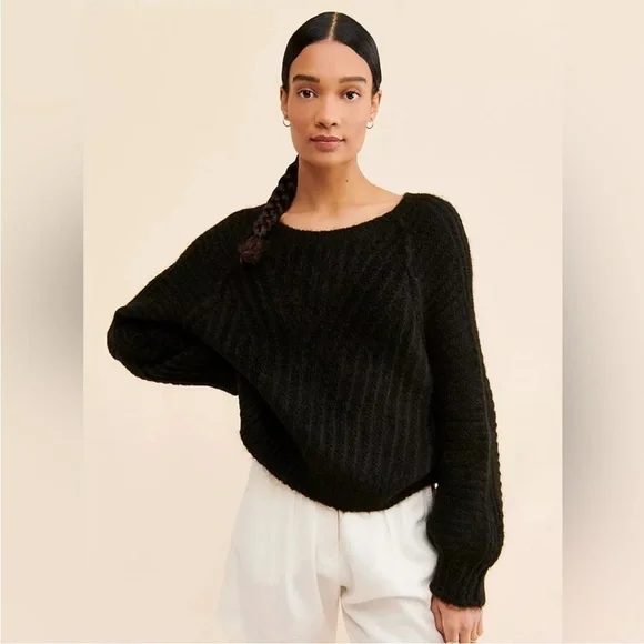 Free People Carter Pullover Black S