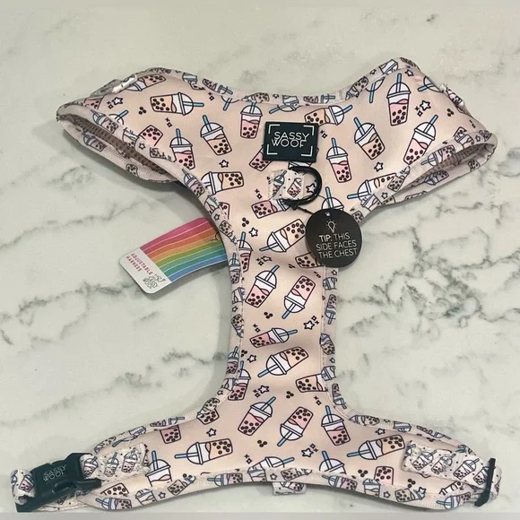 Sassy Woof‎ Dog Adjustable Harness-Fill the Tea-Size XL-New with Tags