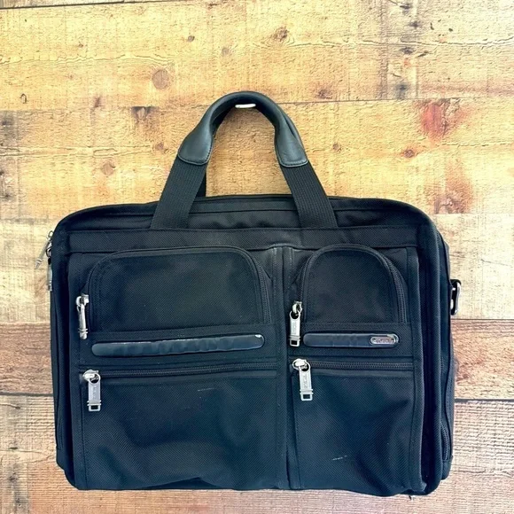 Tumi Alpha Ballistic Nylon Briefcase Messenger Bag