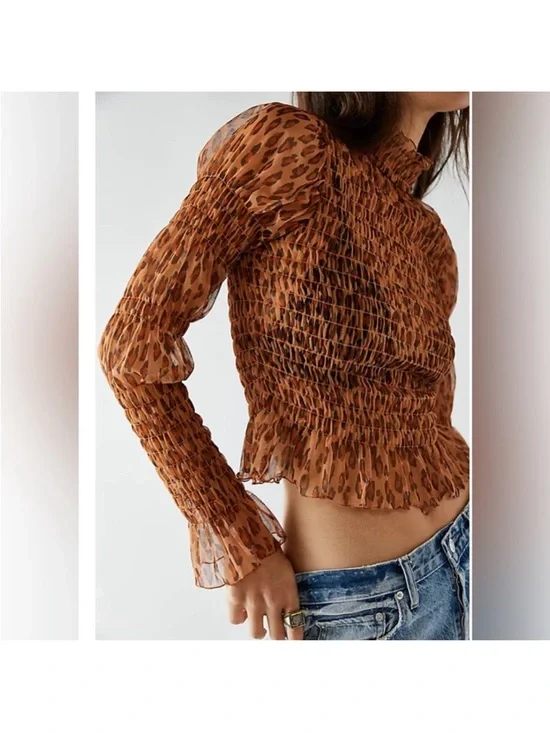 Free People Hello There‎ Top Leo Combo Size XS
