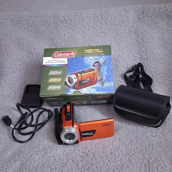 Coleman CVW16HD Camcorder 1080p Video TrekHD Waterproof Digital Camera 16MP‎