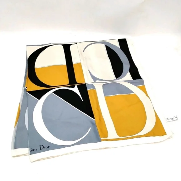 Christian Dior Monochrome Logo Scarf