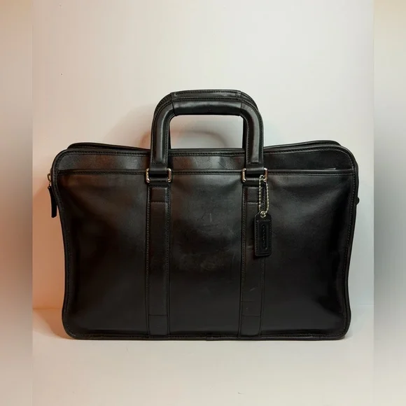 Coach Lexington Embassy Black Leather Briefcase